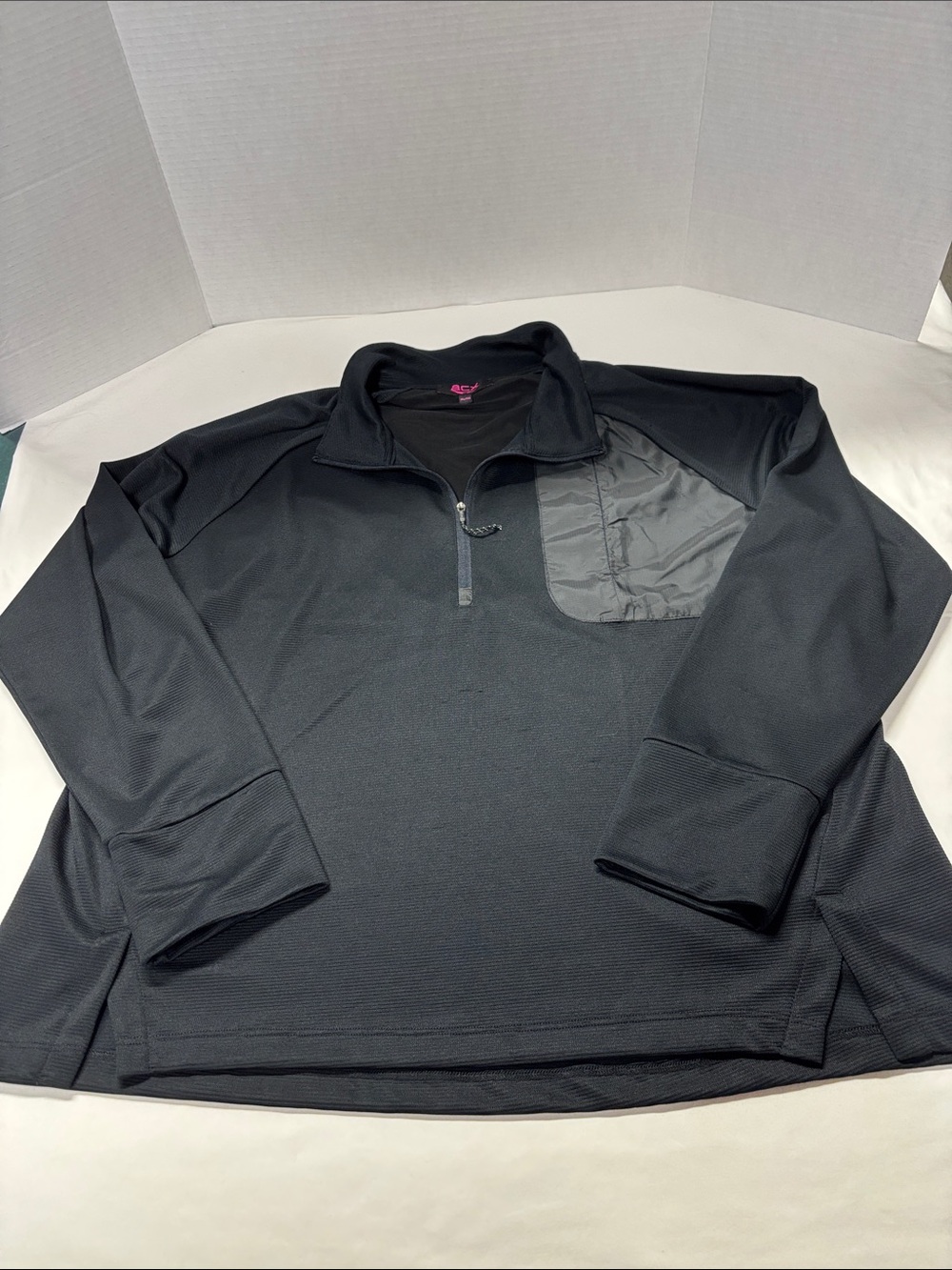 ACX Black Quarter-Zip Pullover with Chest Pocket